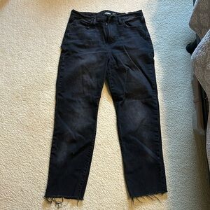 Ski hi rise straight black jeans